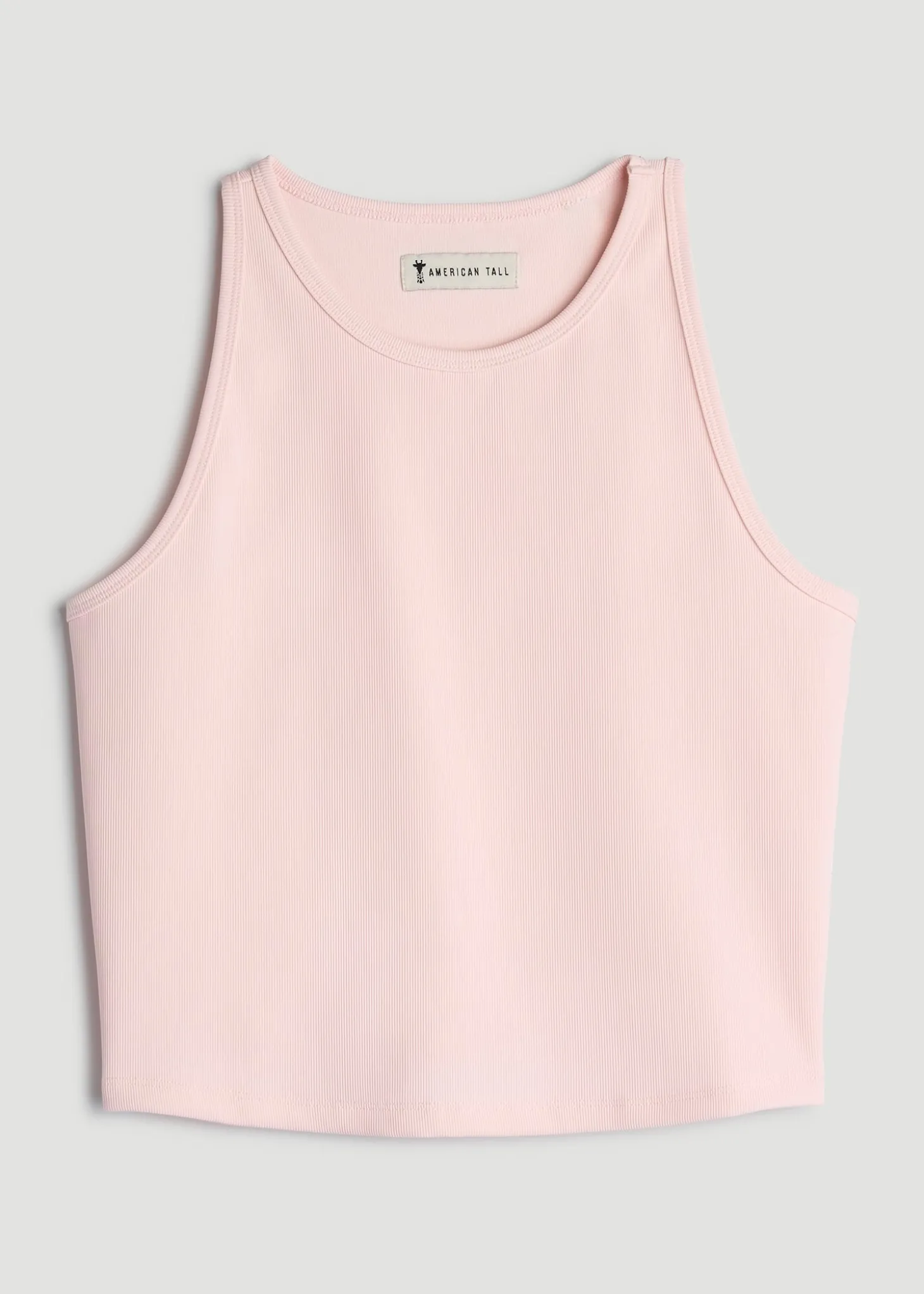 Cropped Ribbed Tank Top for Tall Women