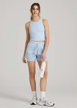 Cropped Ribbed Tank Top for Tall Women