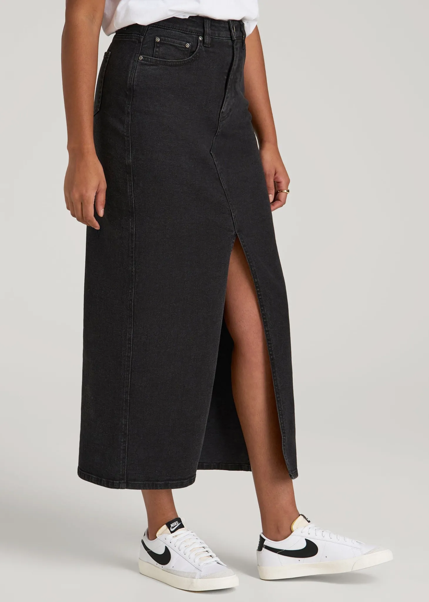 Denim Maxi Skirt for Tall Women