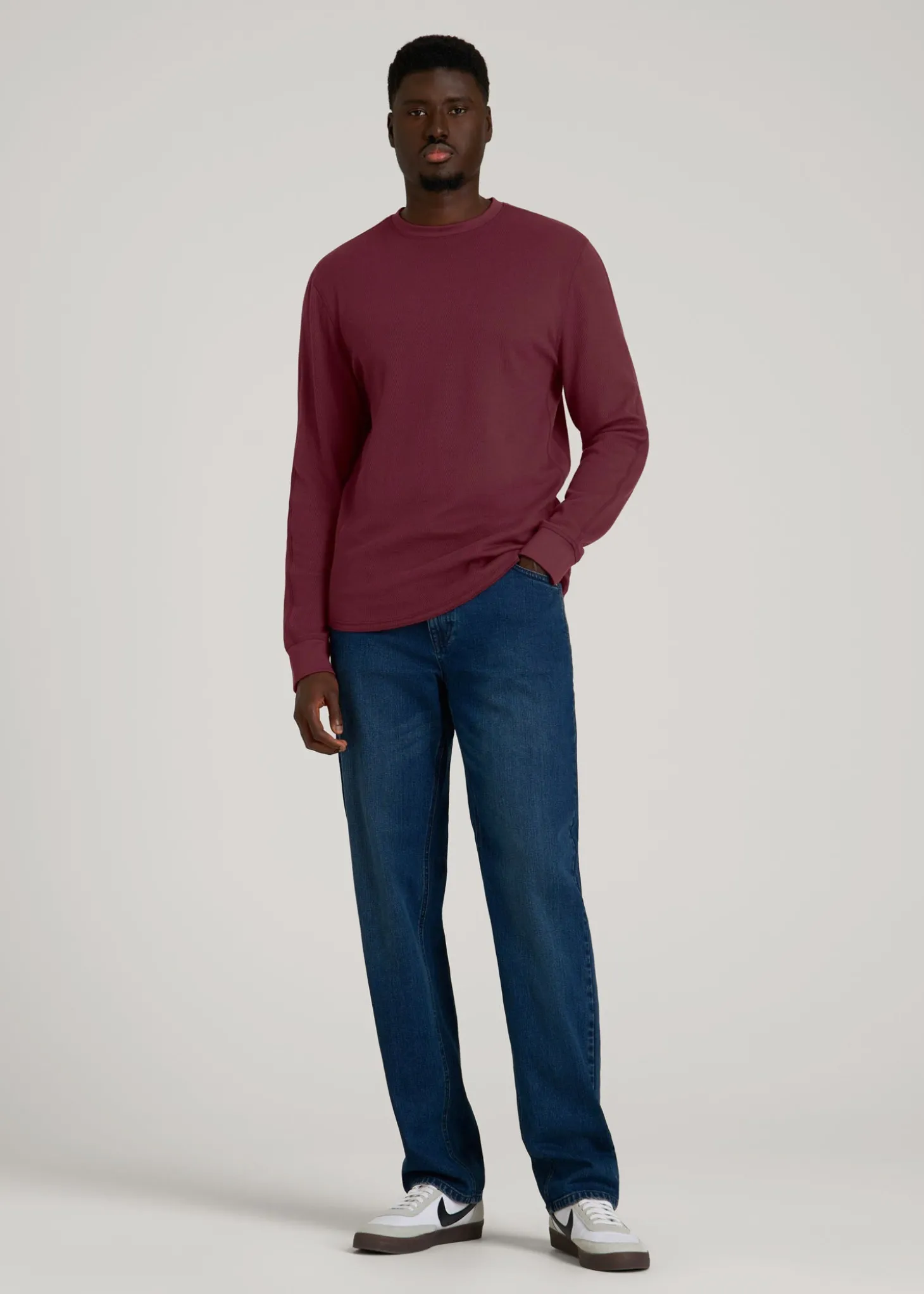 Double Honeycomb Thermal Crewneck for Tall Men
