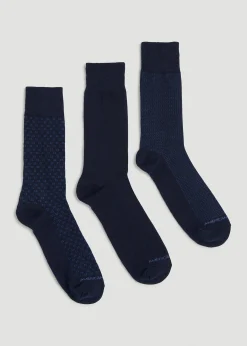 Dress Socks Size 14 to 17 (3-Pack) for Tall Men