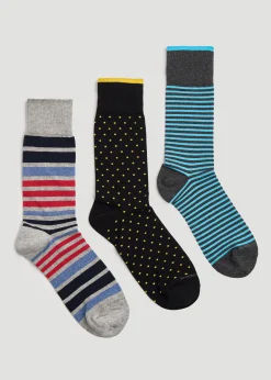 Dress Socks Size 14 to 17 (3-Pack) for Tall Men