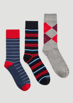 Dress Socks Size 14 to 17 (3-Pack) for Tall Men