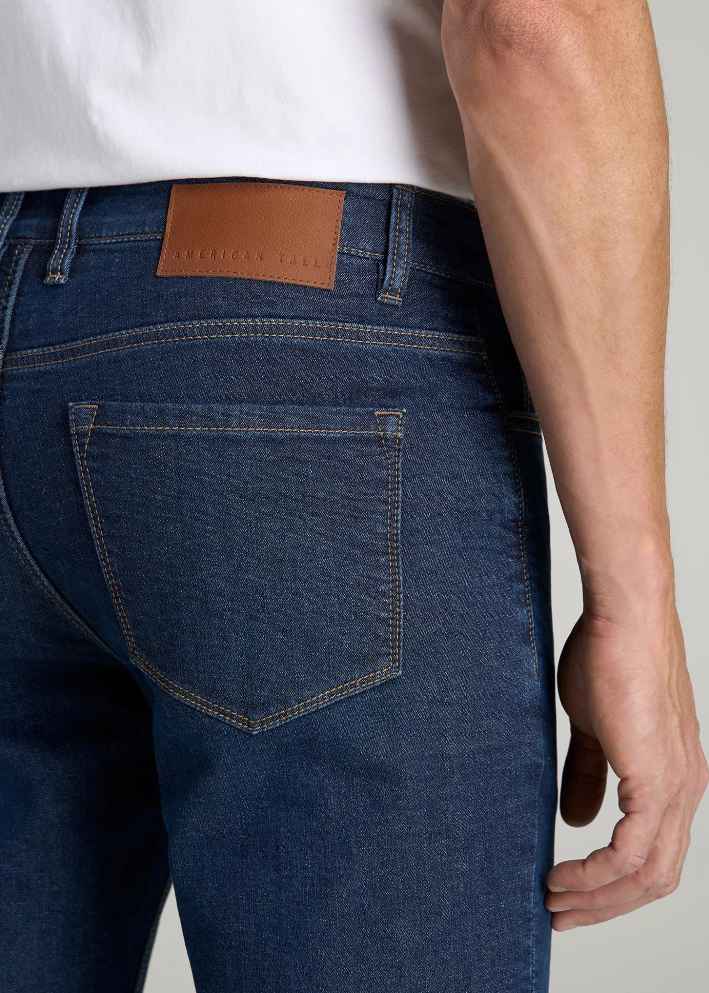Dylan Slim Fit Fleeced Jeans for Tall Men