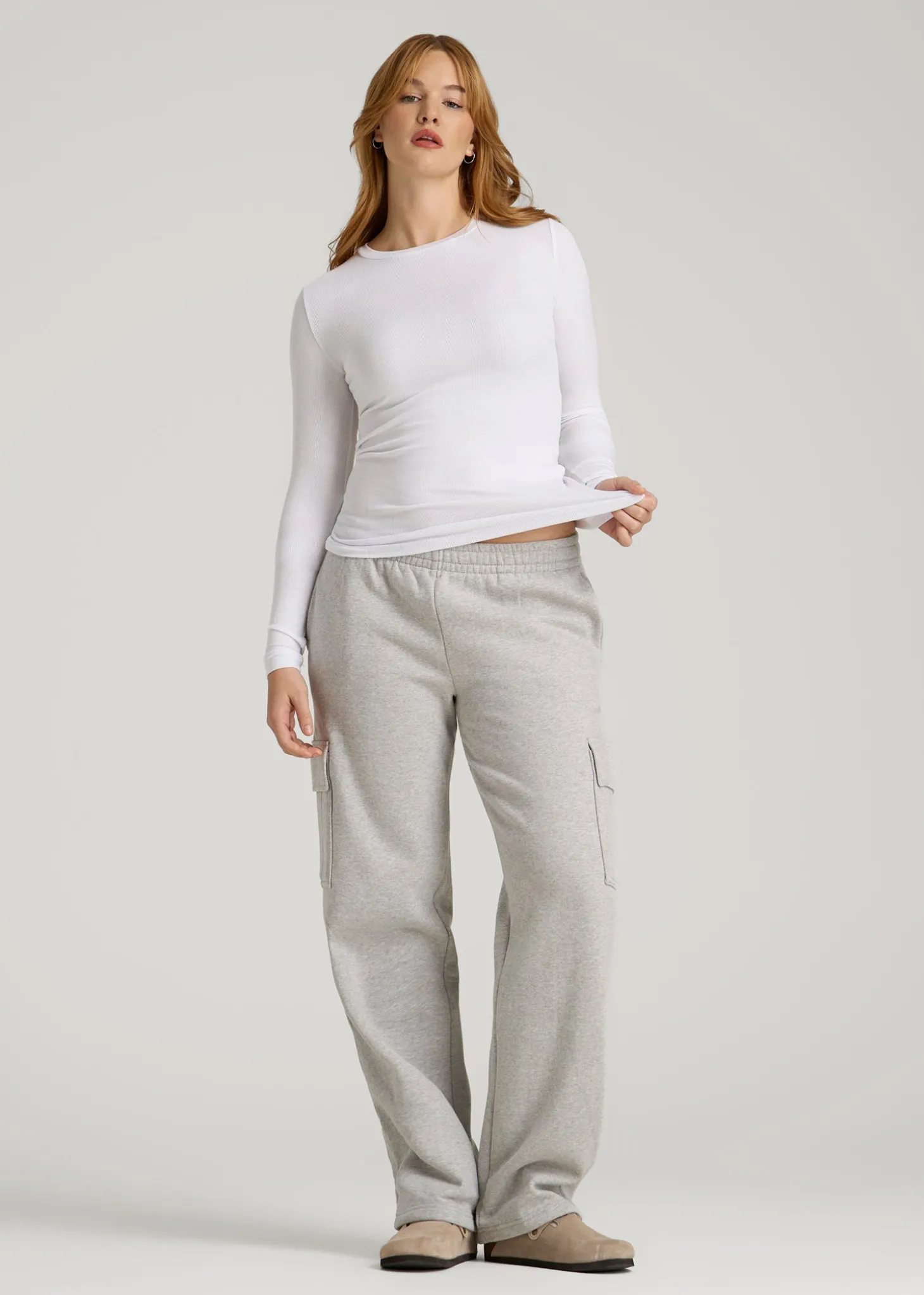 FITTED Ribbed Long Sleeve Tee for Tall Women