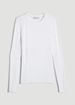 FITTED Ribbed Long Sleeve Tee for Tall Women