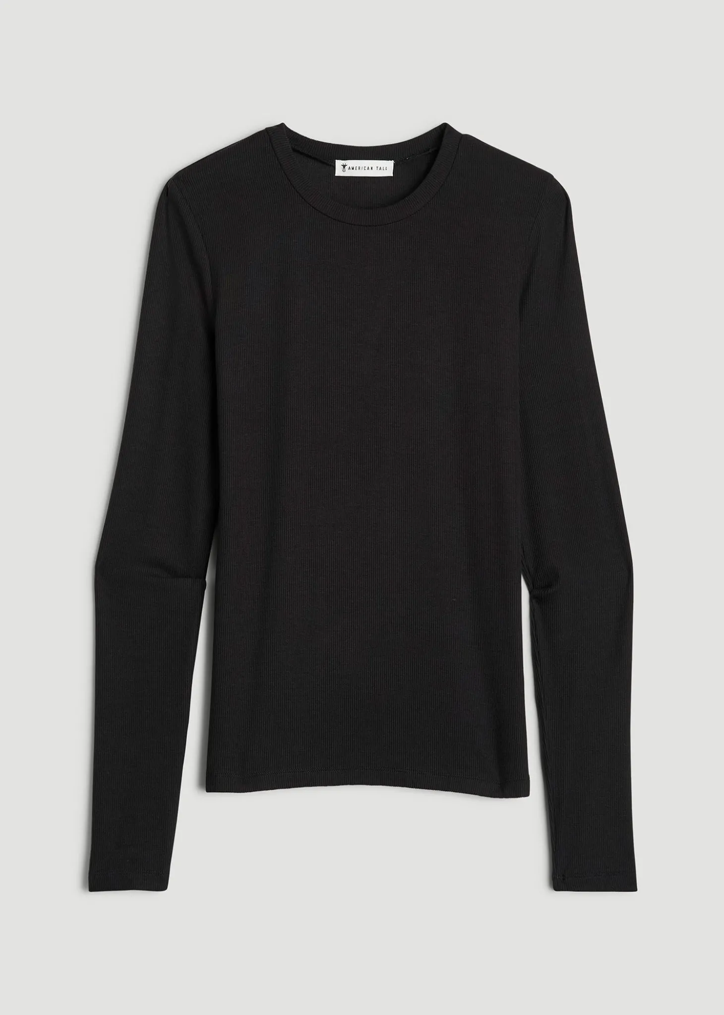FITTED Ribbed Long Sleeve Tee for Tall Women