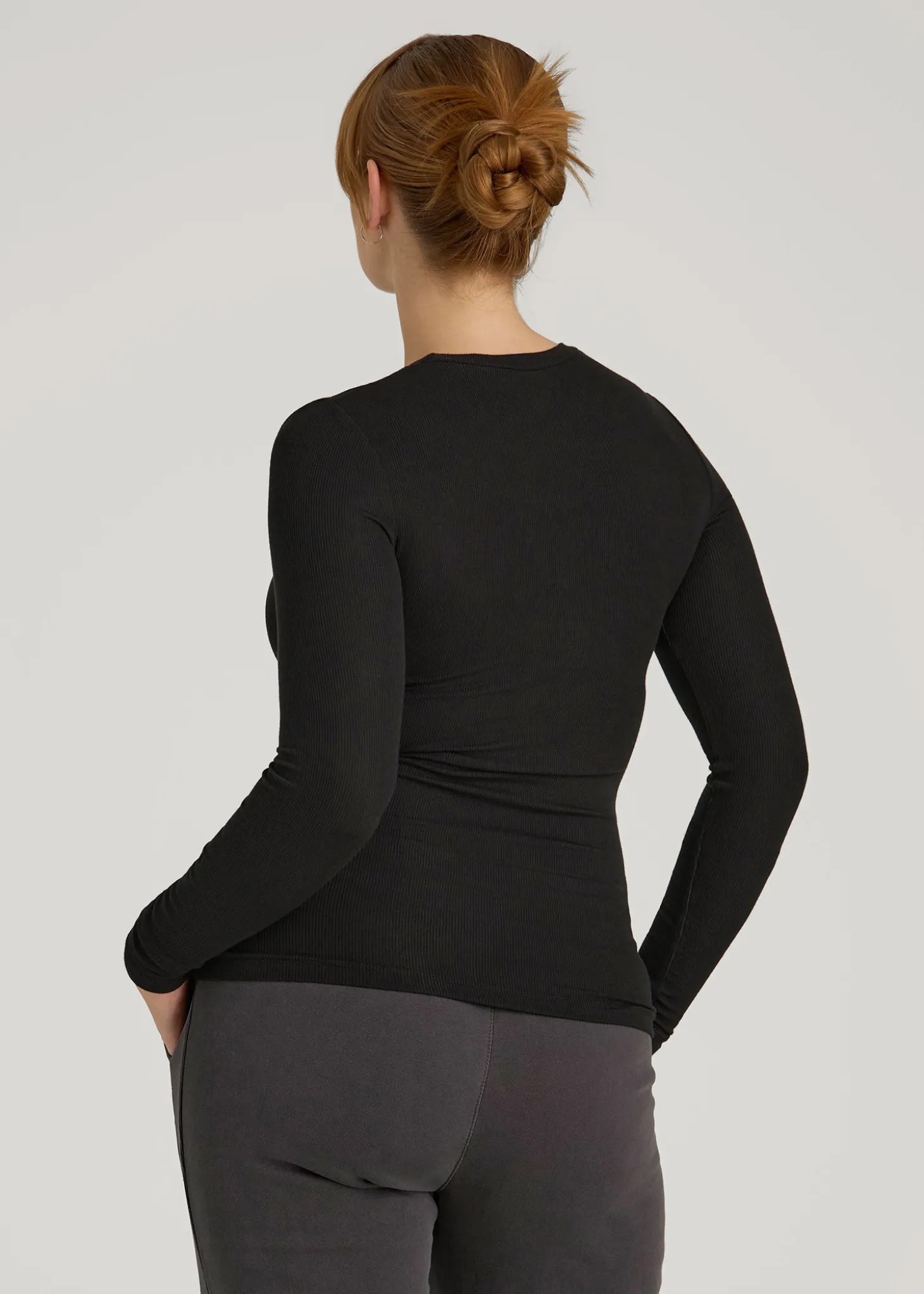 FITTED Ribbed Long Sleeve Tee for Tall Women