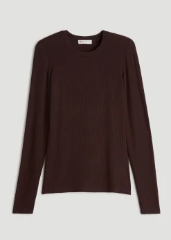 FITTED Ribbed Long Sleeve Tee for Tall Women