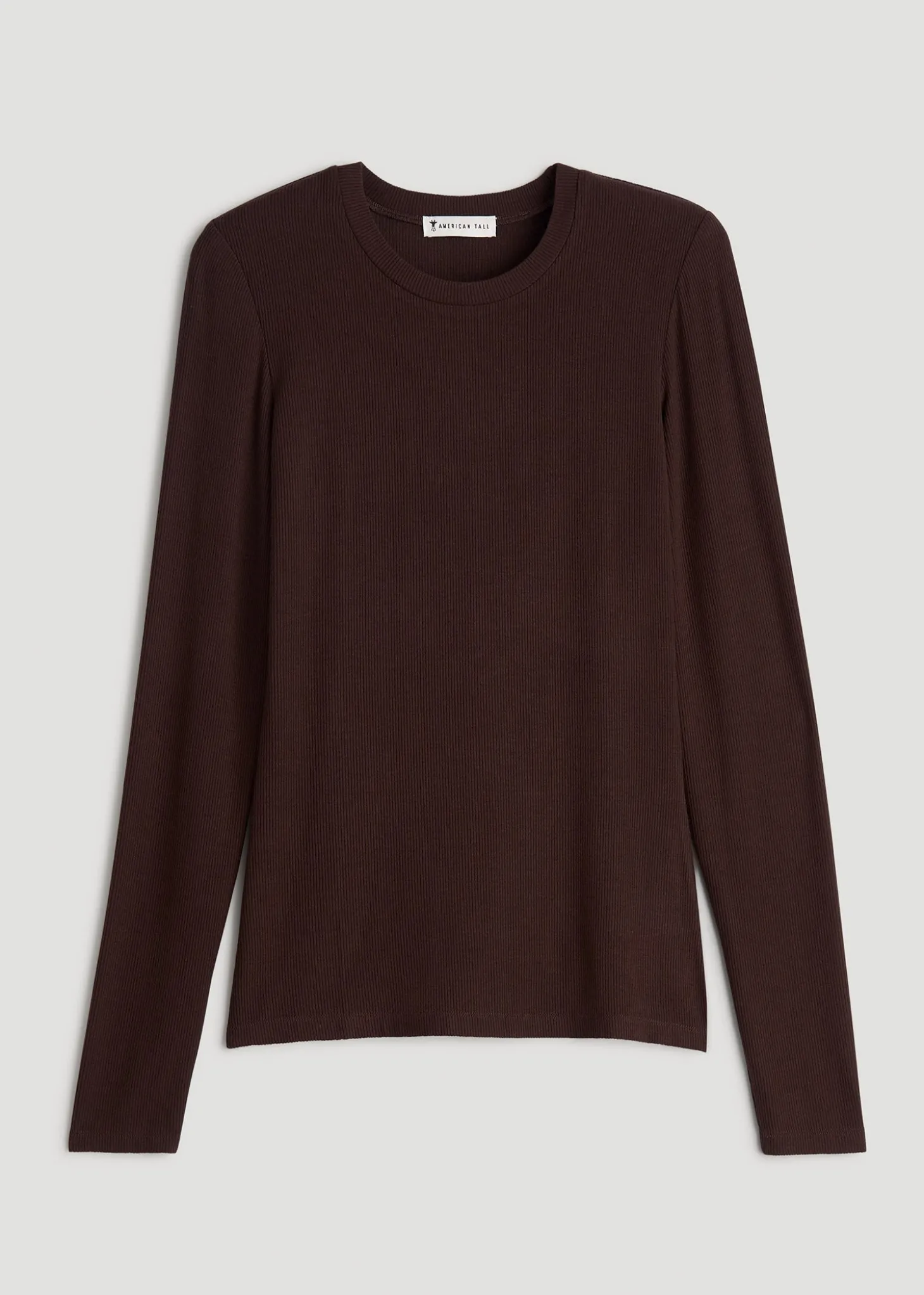 FITTED Ribbed Long Sleeve Tee for Tall Women