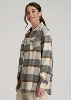 Flannel Shacket for Tall Women