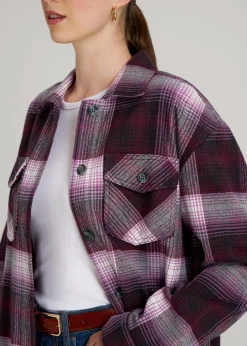 Flannel Shacket for Tall Women
