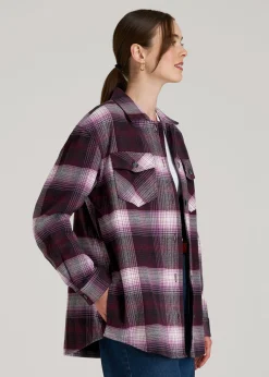 Flannel Shacket for Tall Women