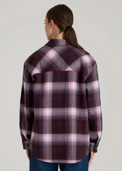 Flannel Shacket for Tall Women