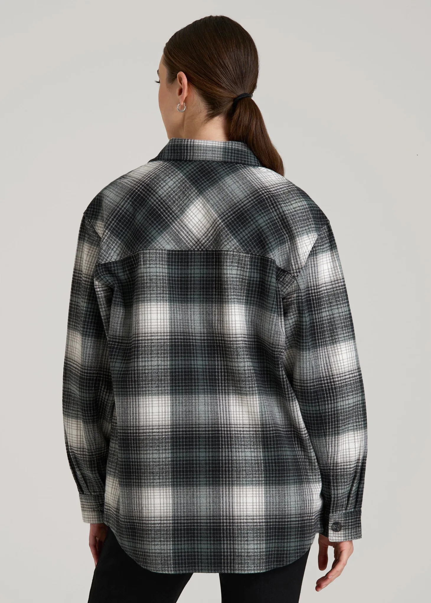 Flannel Shacket for Tall Women
