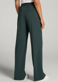 Flat Front Wide Leg Dress Pants for Tall Women