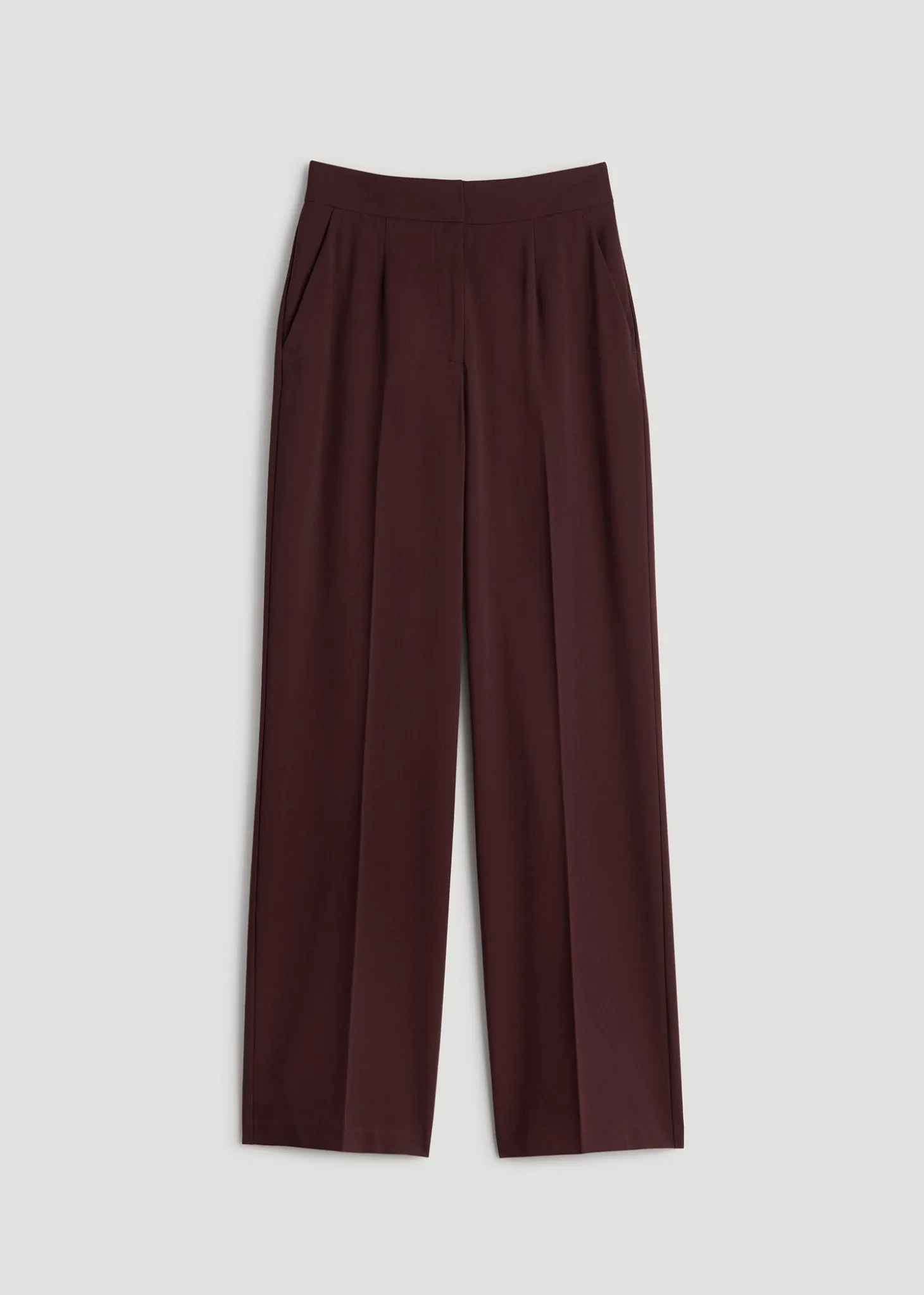 Flat Front Wide Leg Dress Pants for Tall Women