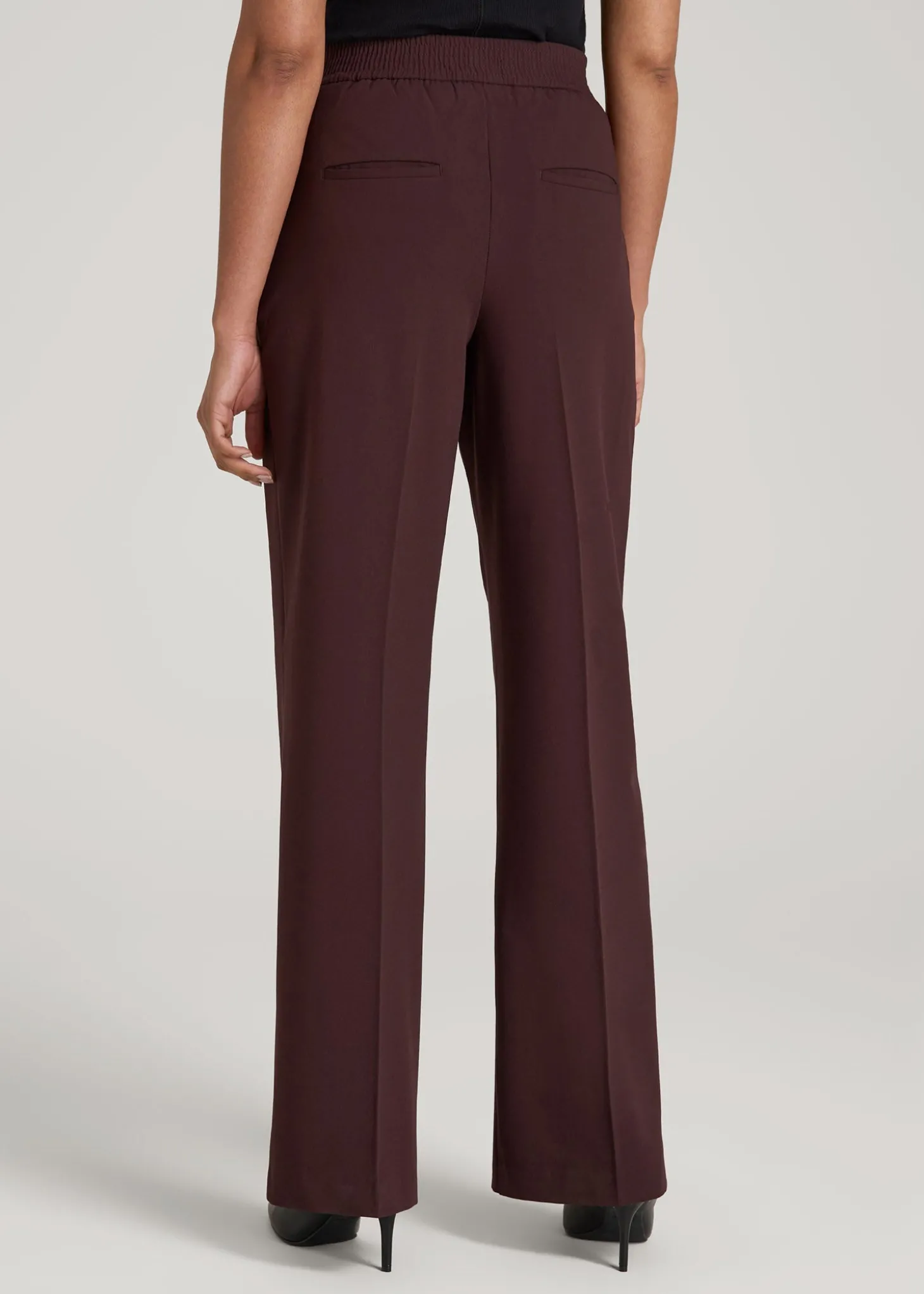 Flat Front Wide Leg Dress Pants for Tall Women