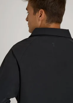 Flex Nylon Collared Jacket for Tall Men
