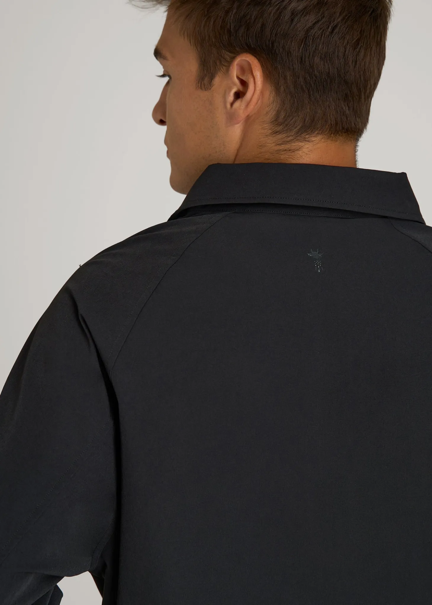 Flex Nylon Collared Jacket for Tall Men