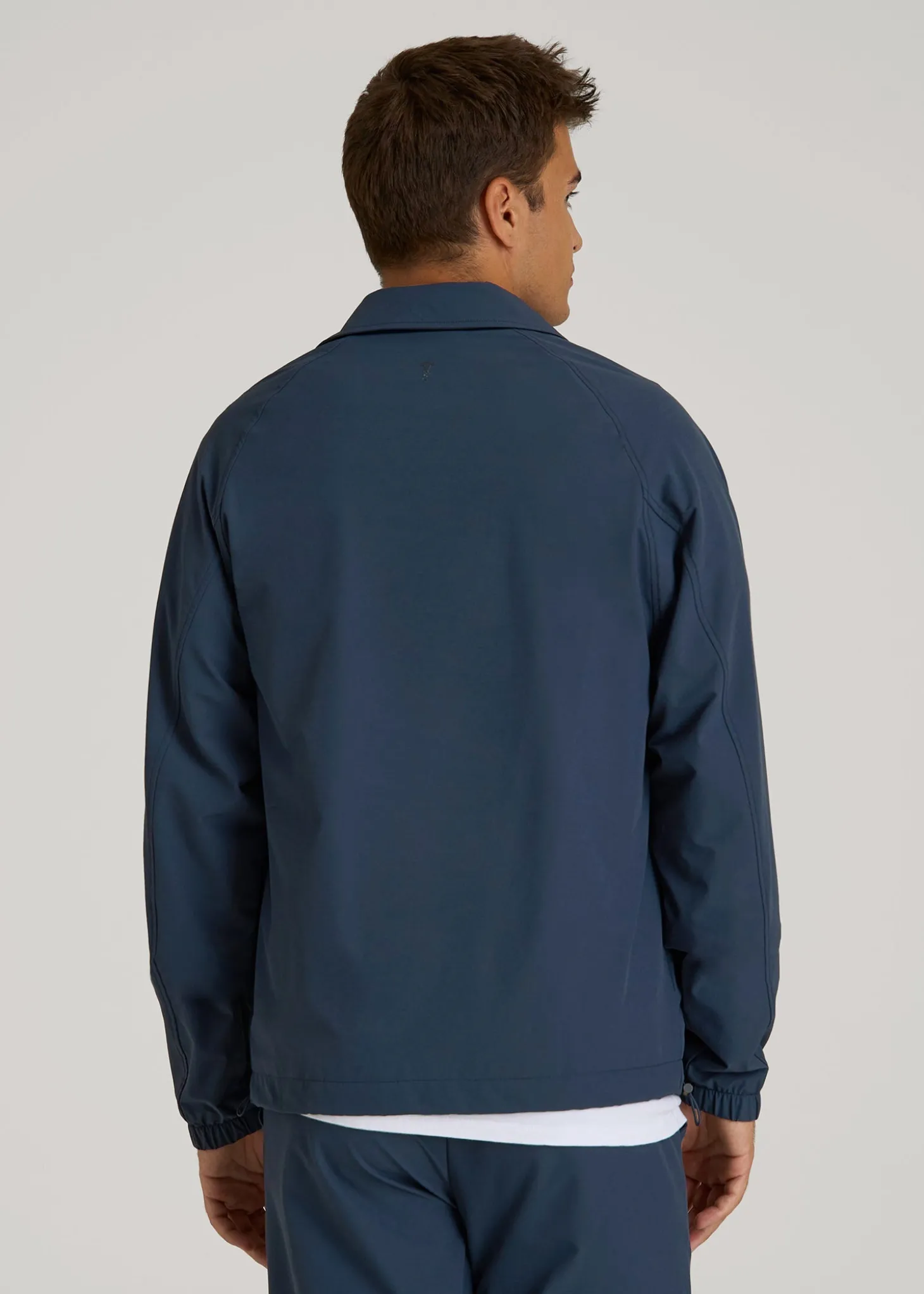 Flex Nylon Collared Jacket for Tall Men