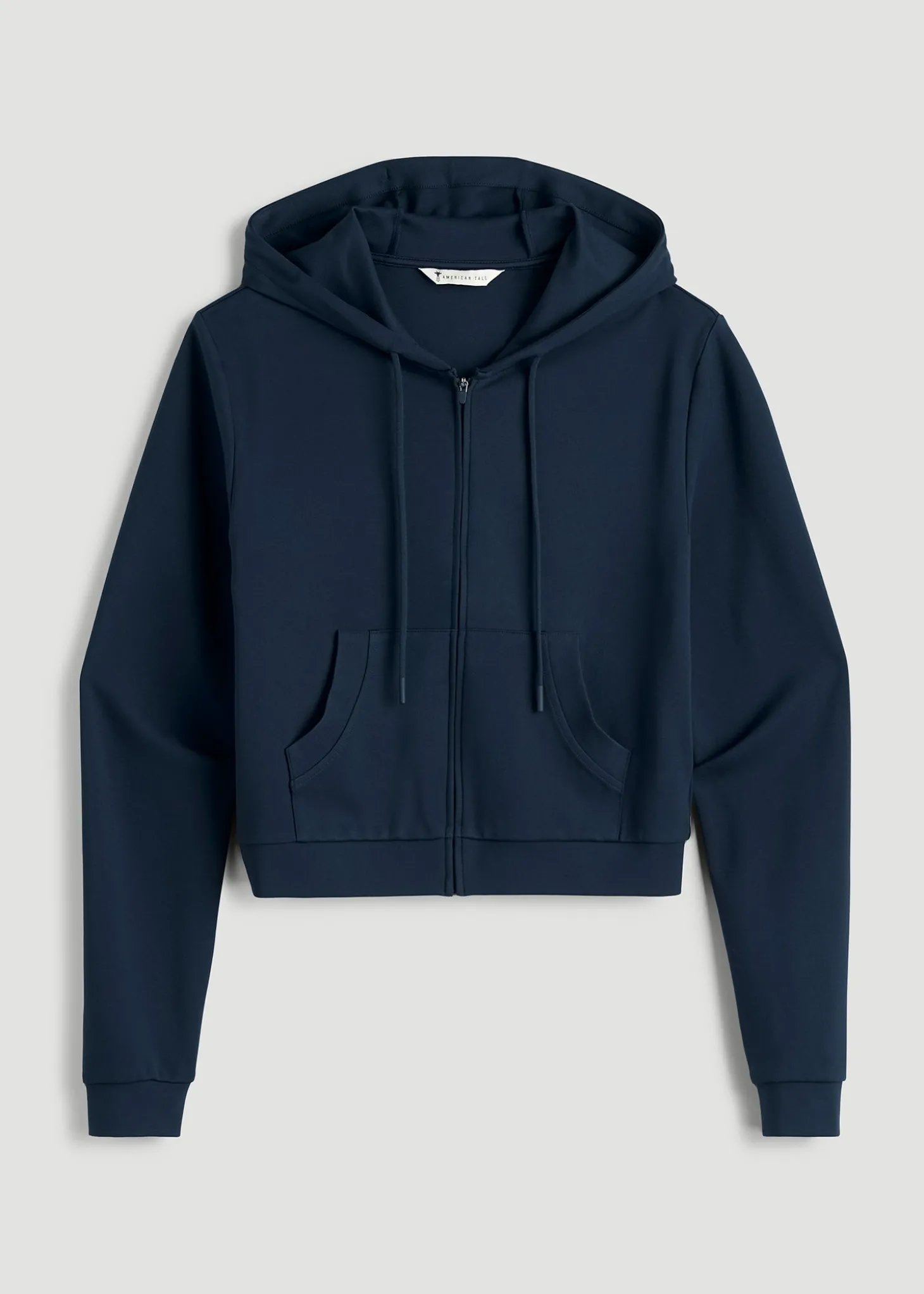 Flex Ponte Cropped Hoodie for Tall Women