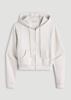 Flex Ponte Cropped Hoodie for Tall Women