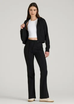 Flex Ponte Cropped Hoodie for Tall Women