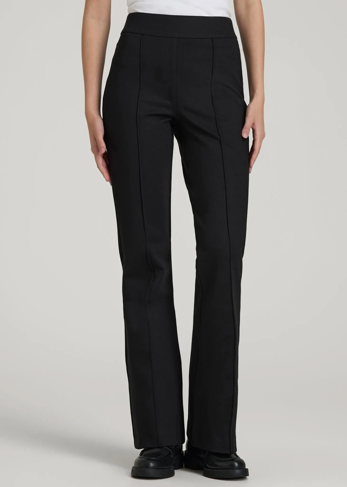 Flex Ponte Pull On Flare Pants for Tall Women