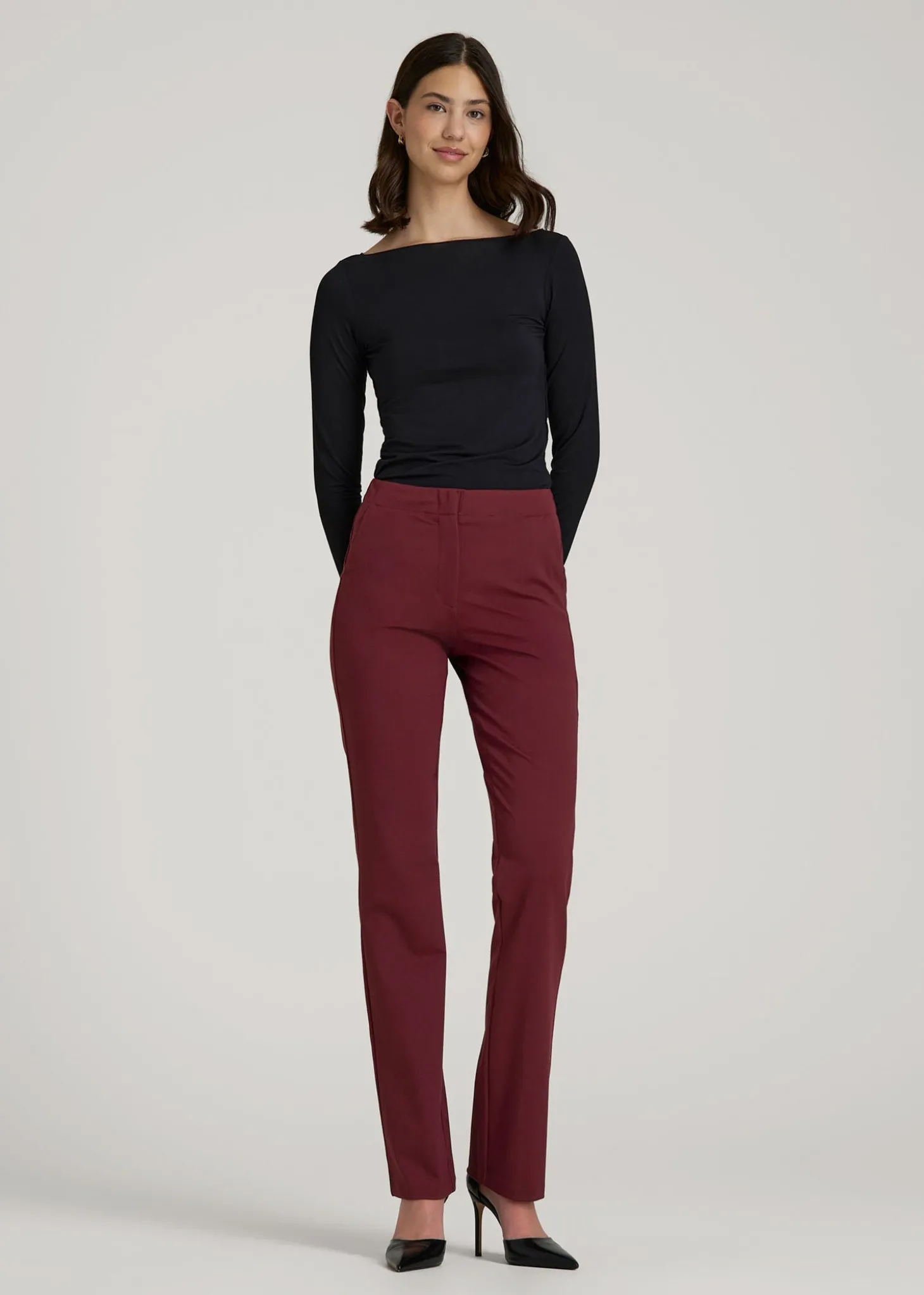 Freedom Flex Slim Straight Leg Dress Pants for Tall Women