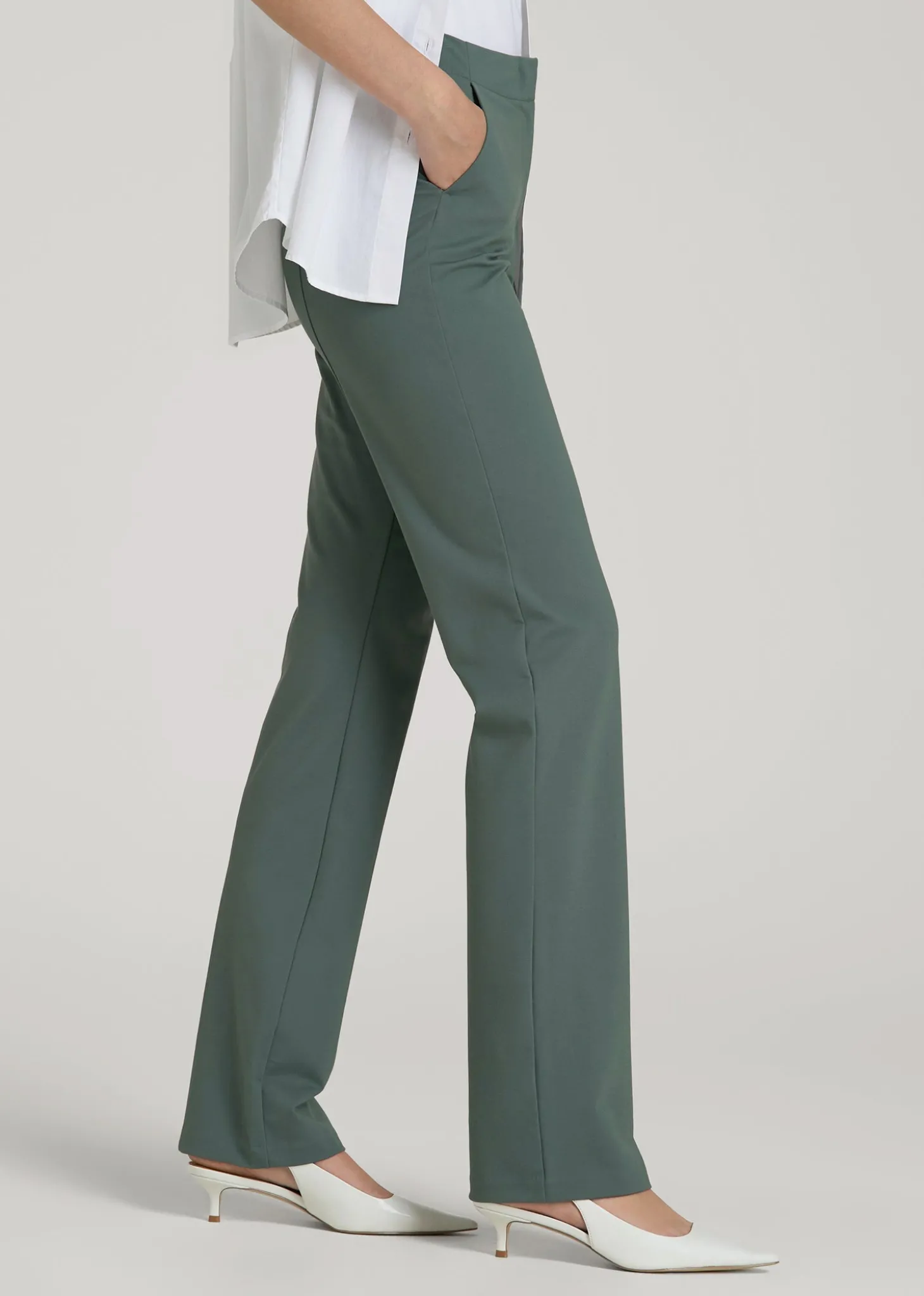 Freedom Flex Slim Straight Leg Dress Pants for Tall Women