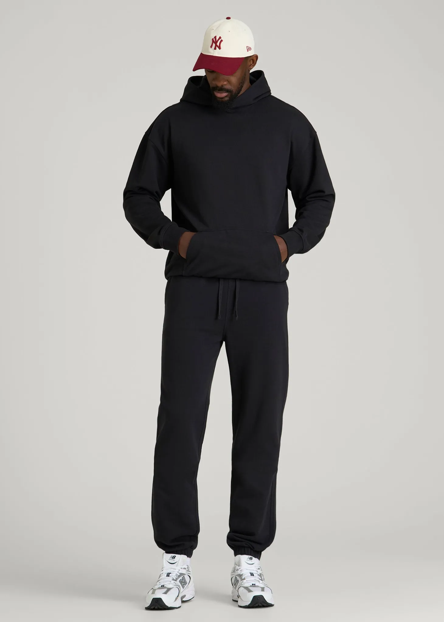 French Terry Cinched Bottom Sweatpants for Tall Men