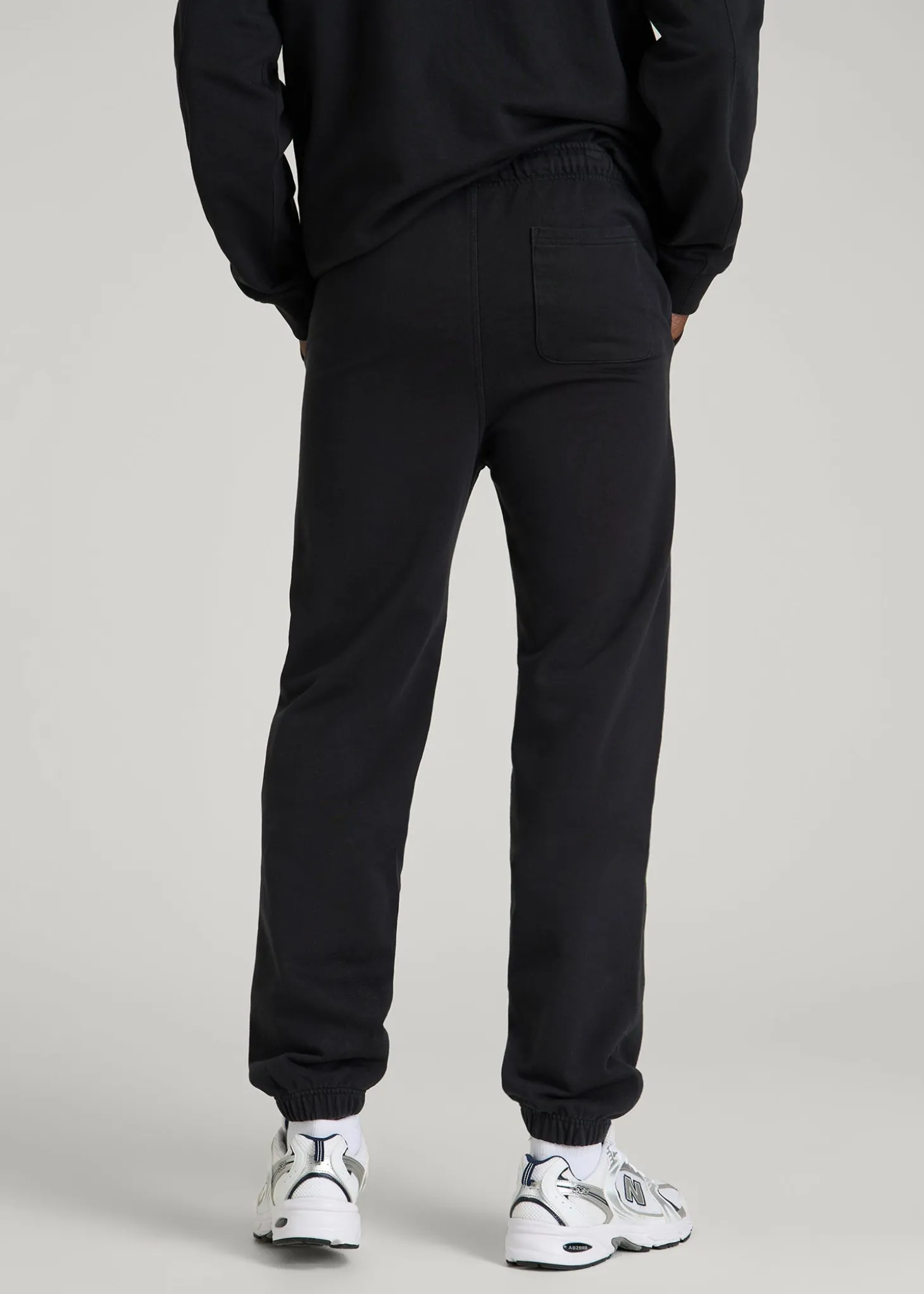 French Terry Cinched Bottom Sweatpants for Tall Men