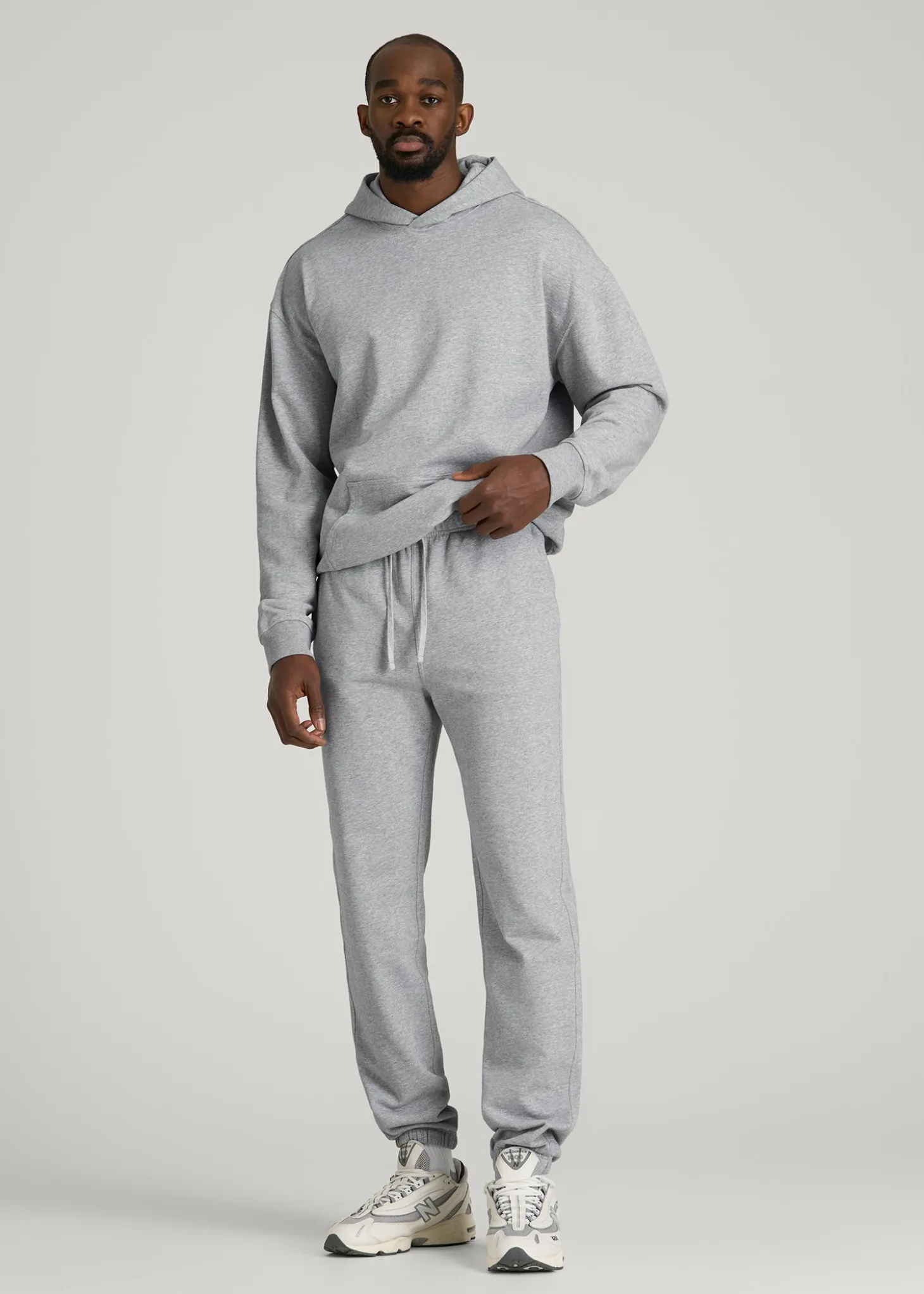 French Terry Cinched Bottom Sweatpants for Tall Men