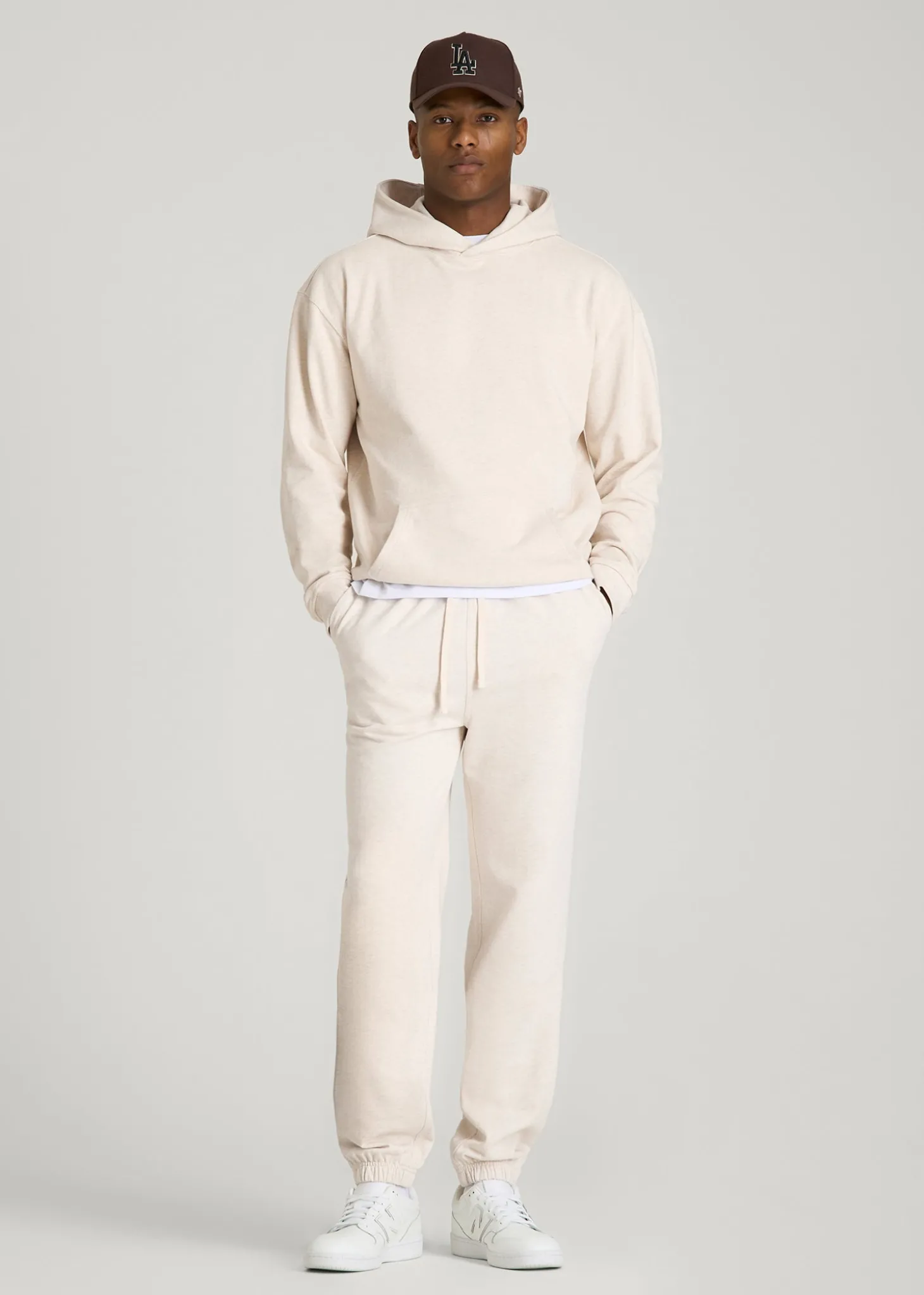 French Terry Cinched Bottom Sweatpants for Tall Men