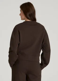 French Terry Cropped Crew for Tall Women