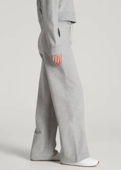 French Terry Midrise Wide-Leg Pants for Tall Women
