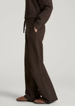 French Terry Midrise Wide-Leg Pants for Tall Women