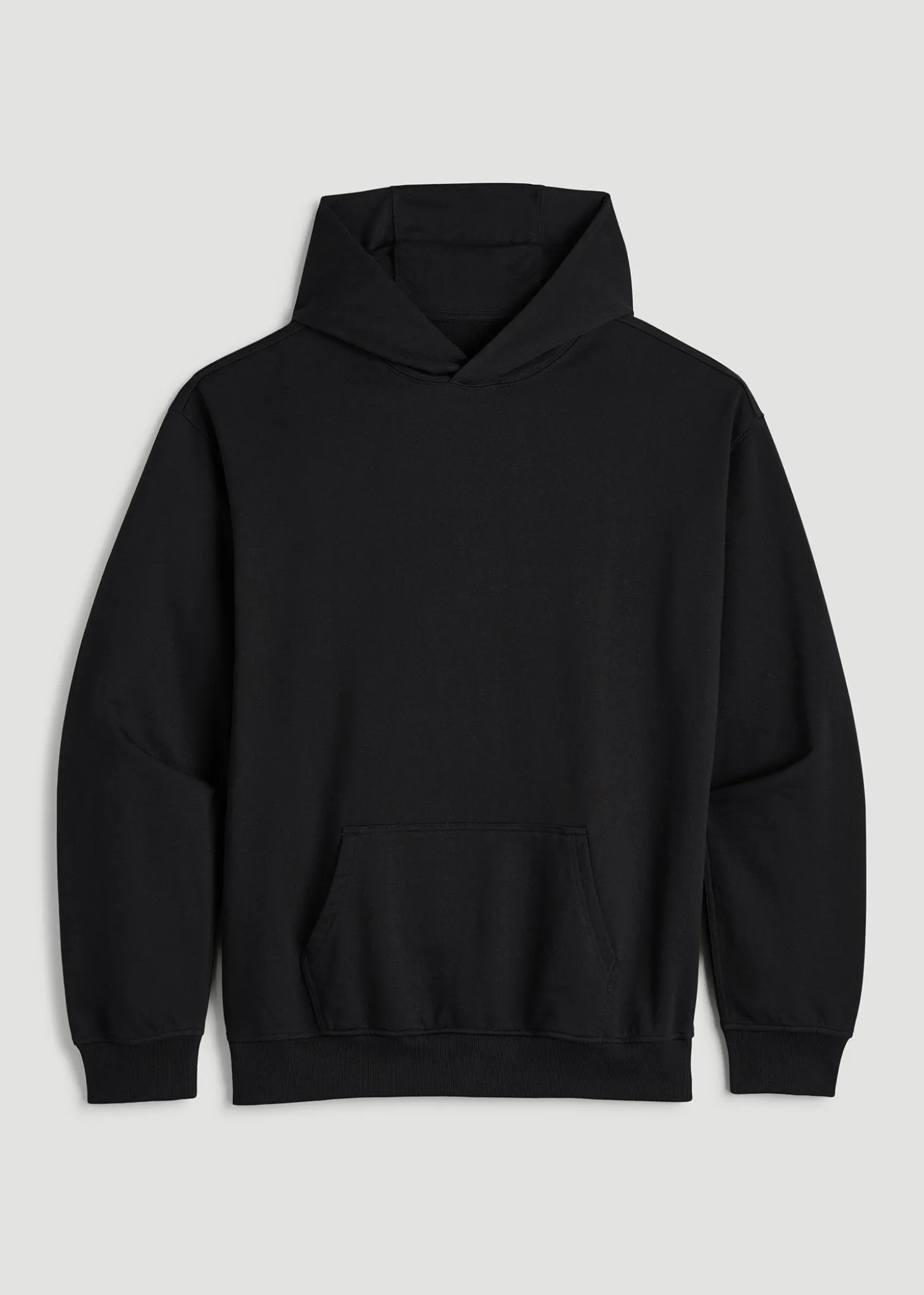 French Terry Popover Hoodie for Tall Men
