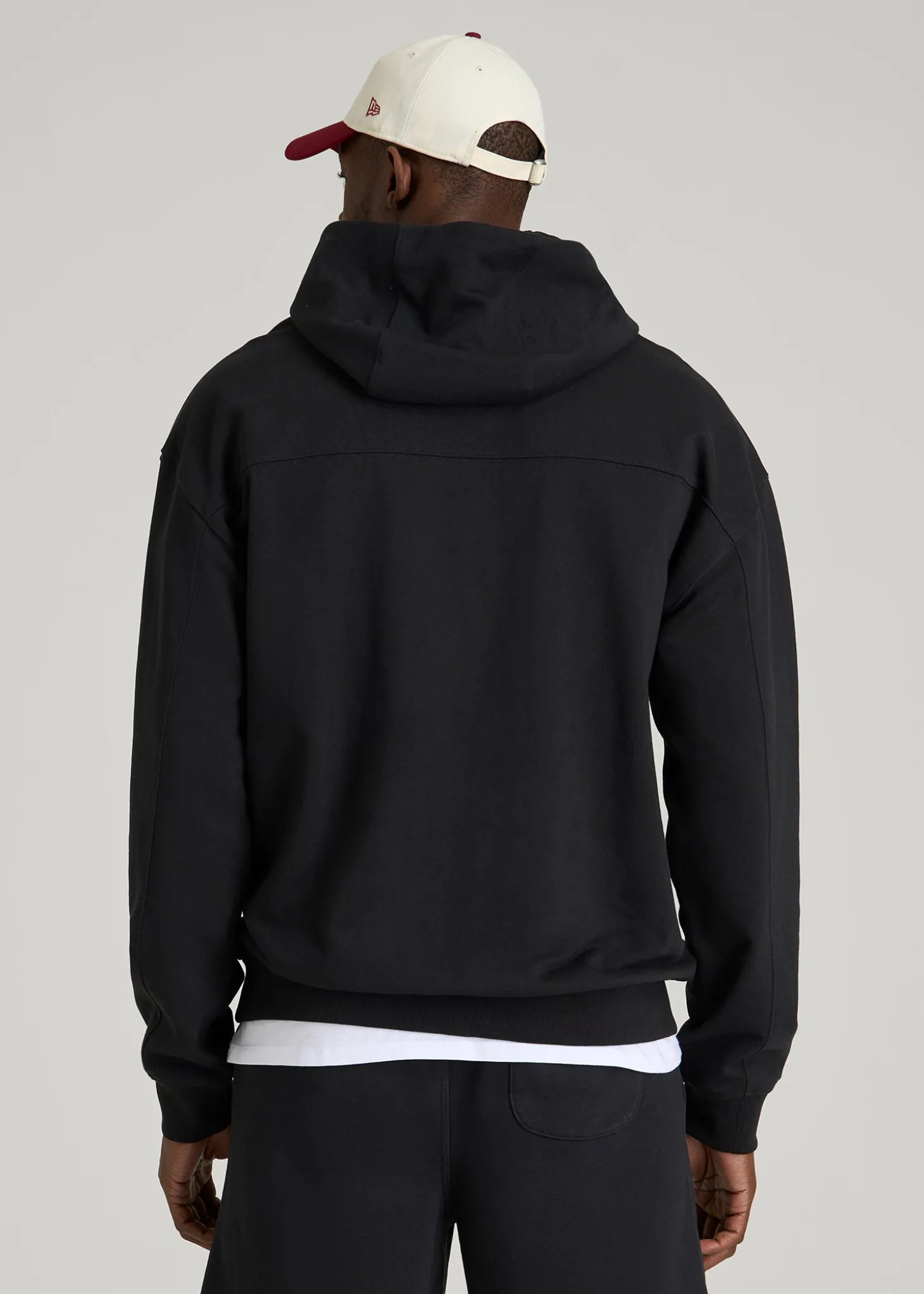 French Terry Popover Hoodie for Tall Men