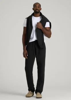 French Terry Straight Leg Sweatpants for Tall Men