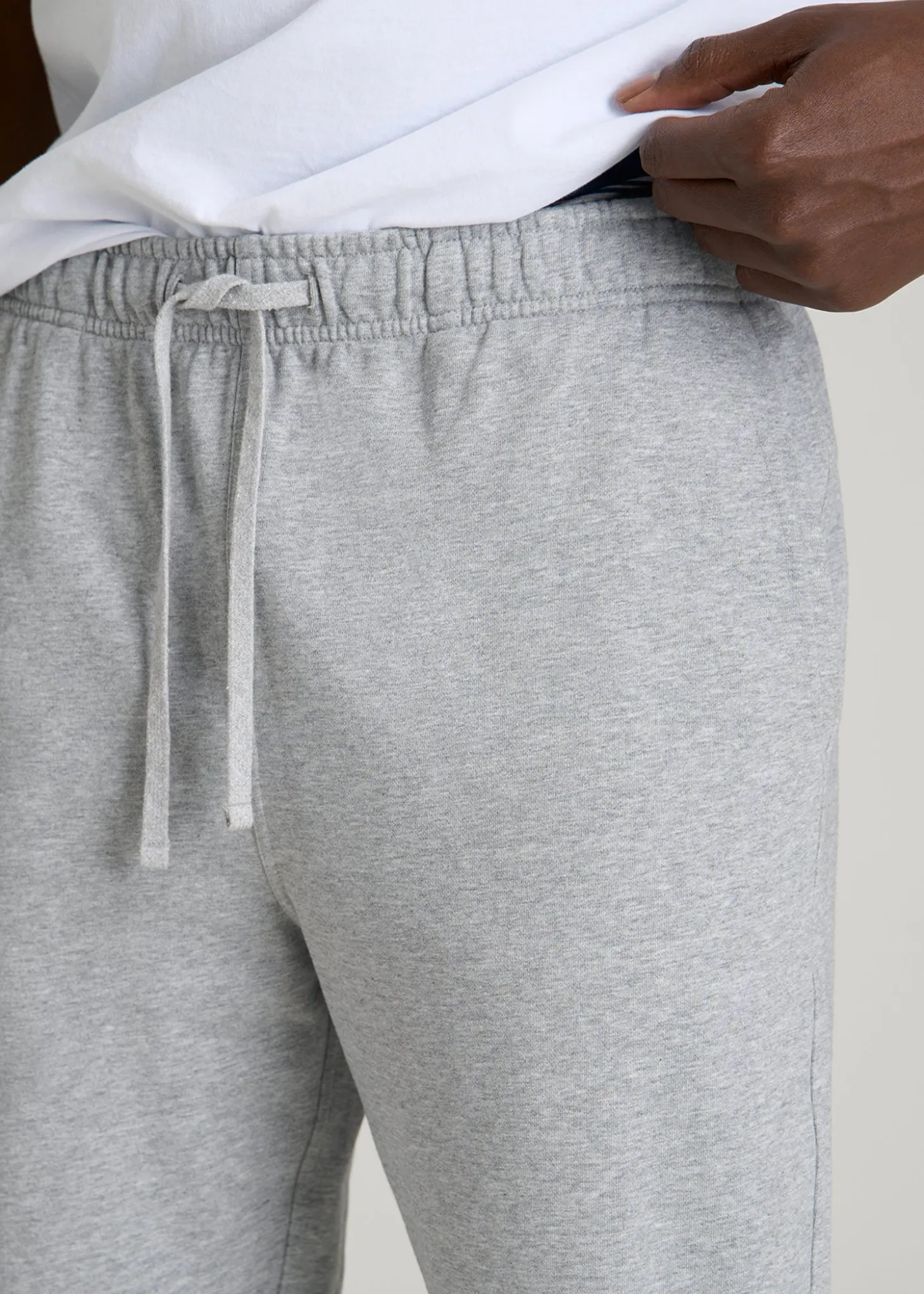 French Terry Straight Leg Sweatpants for Tall Men