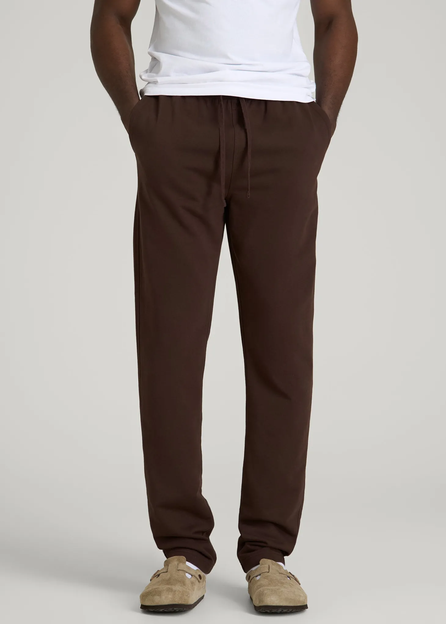 French Terry Straight Leg Sweatpants for Tall Men