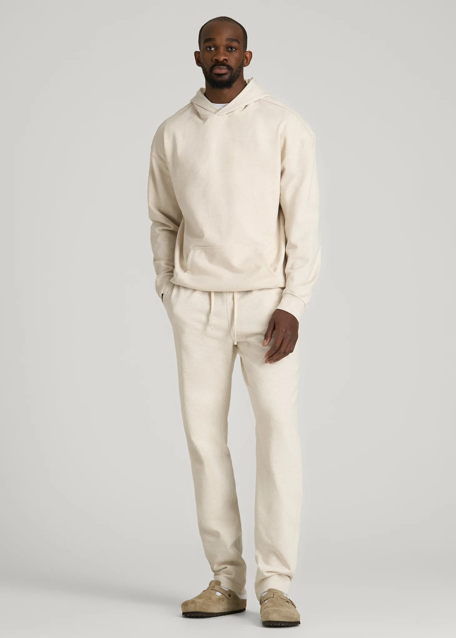 French Terry Straight Leg Sweatpants for Tall Men