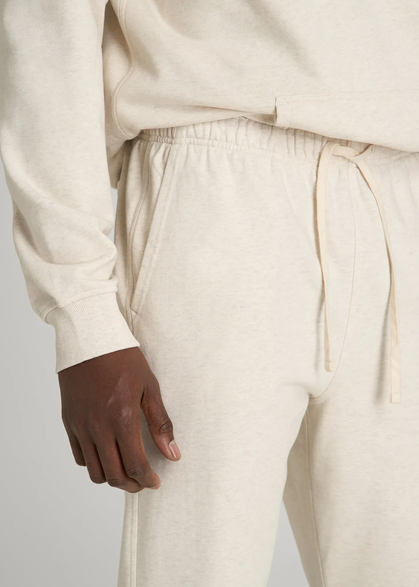 French Terry Straight Leg Sweatpants for Tall Men