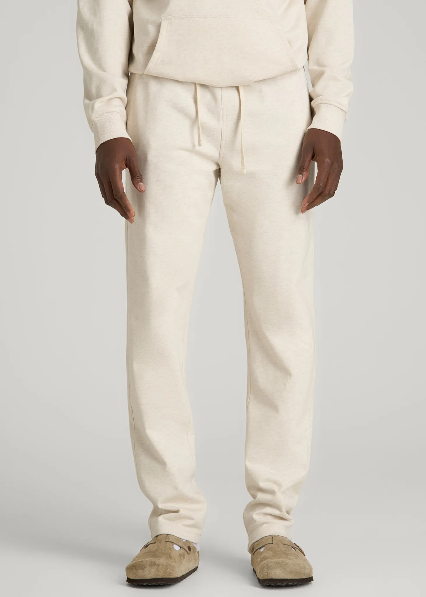 French Terry Straight Leg Sweatpants for Tall Men