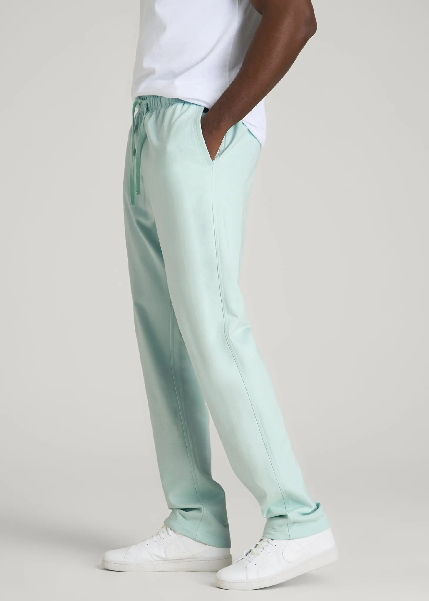 French Terry Straight Leg Sweatpants for Tall Men