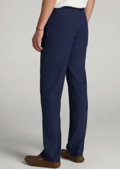 Garment Dyed Linen Casual Pants for Tall Men