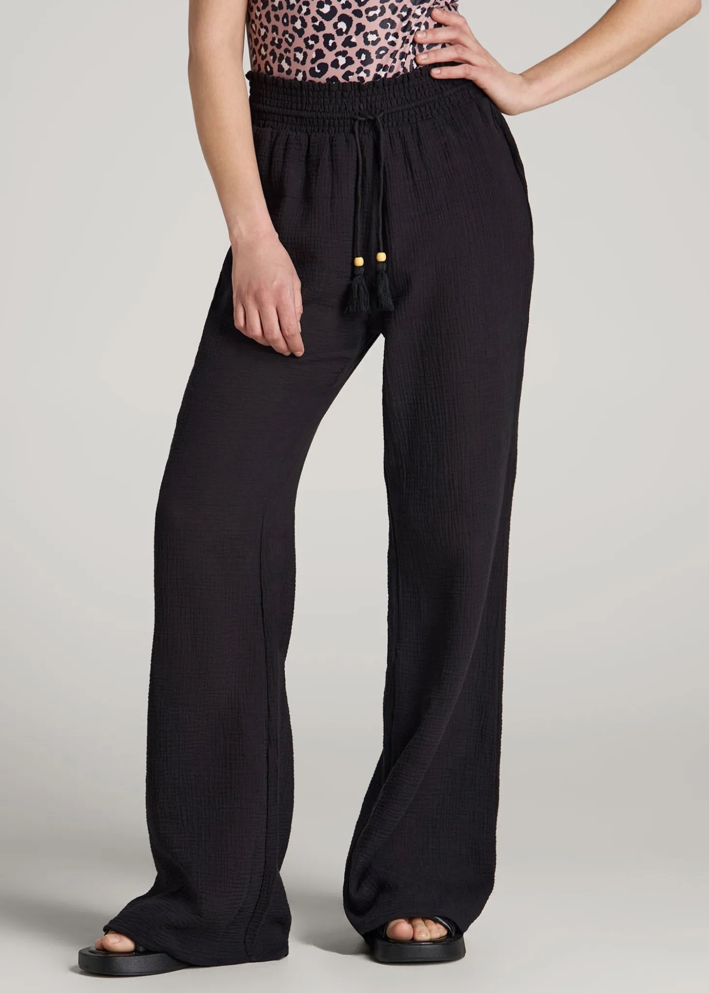Gauze Cover Up Pants for Tall Women