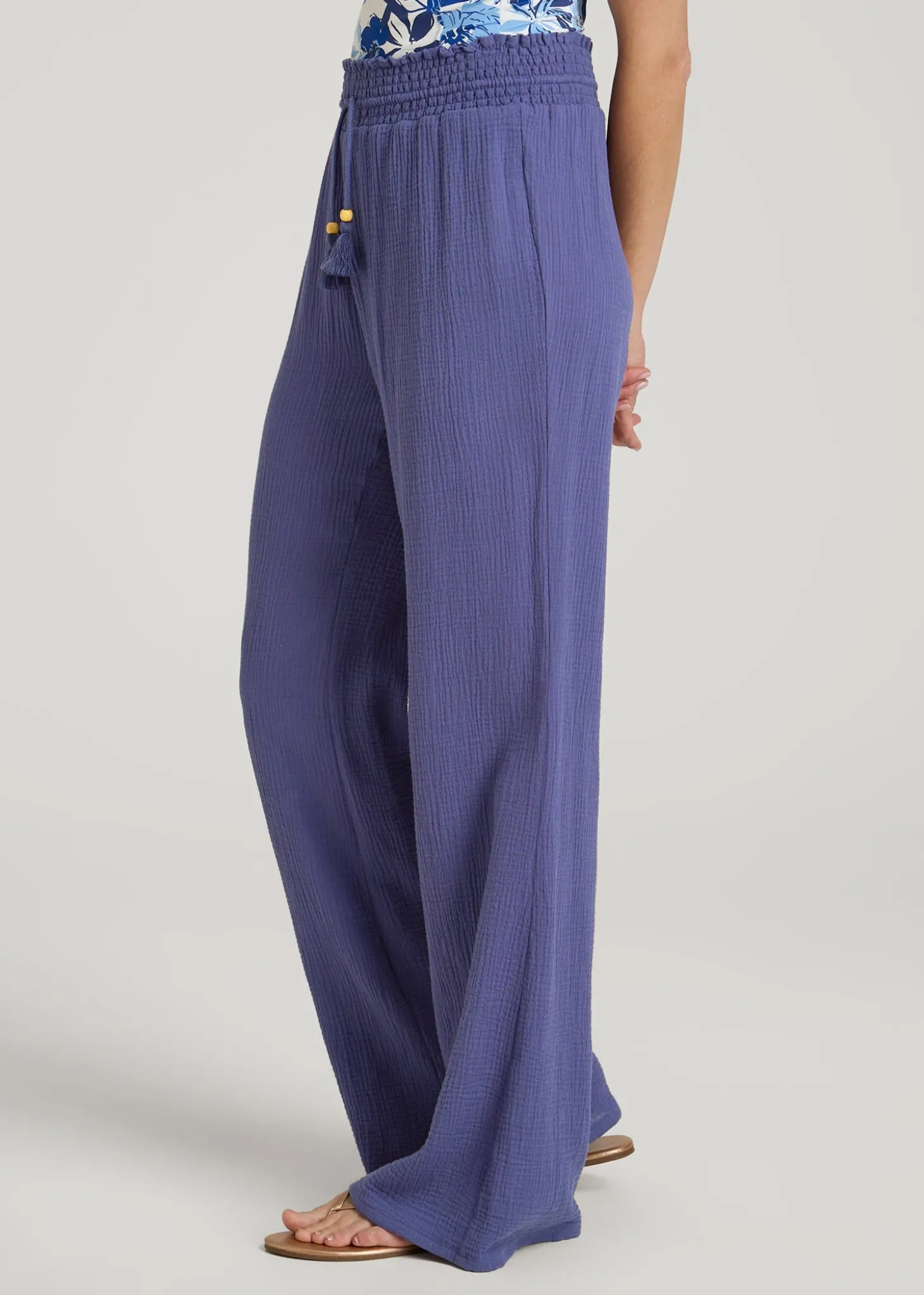 Gauze Cover Up Pants for Tall Women